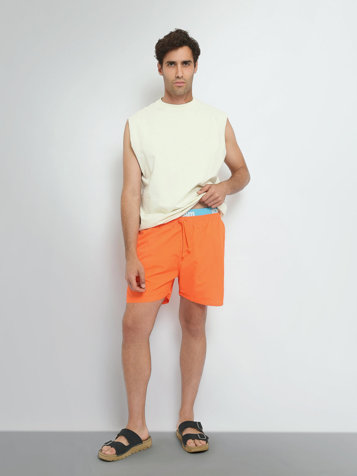 Town Team swim shorts printed Green