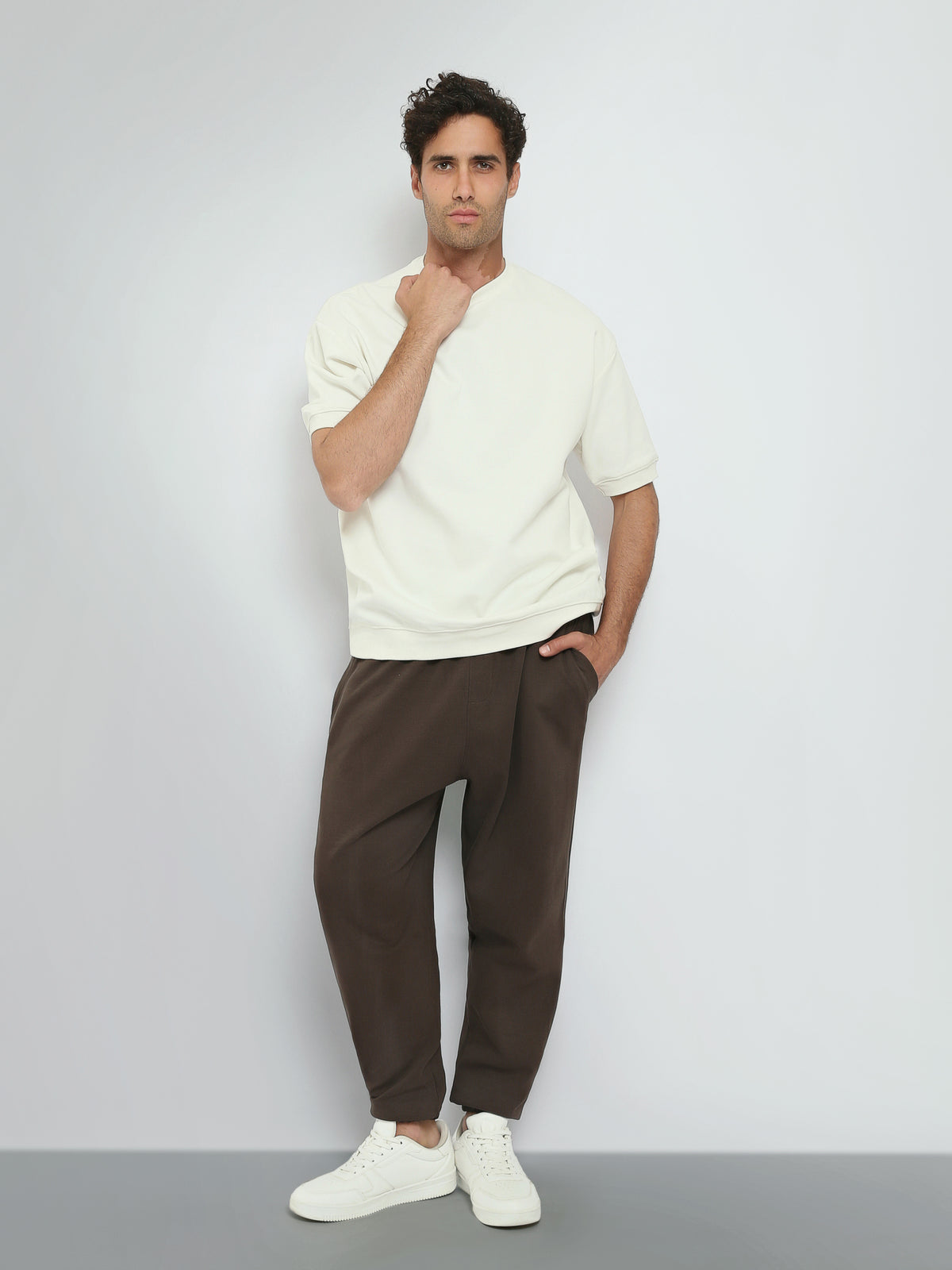 Town Team sweatpants basic oversized fit Brown