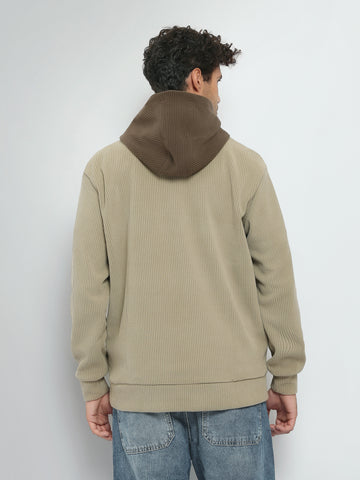 Town Team sweatshirts embroidered corduroy BEG/BRN