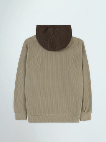 Town Team sweatshirts embroidered corduroy BEG/BRN