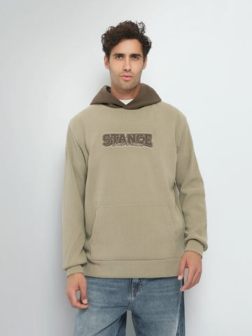 Town Team sweatshirts embroidered corduroy BEG/BRN