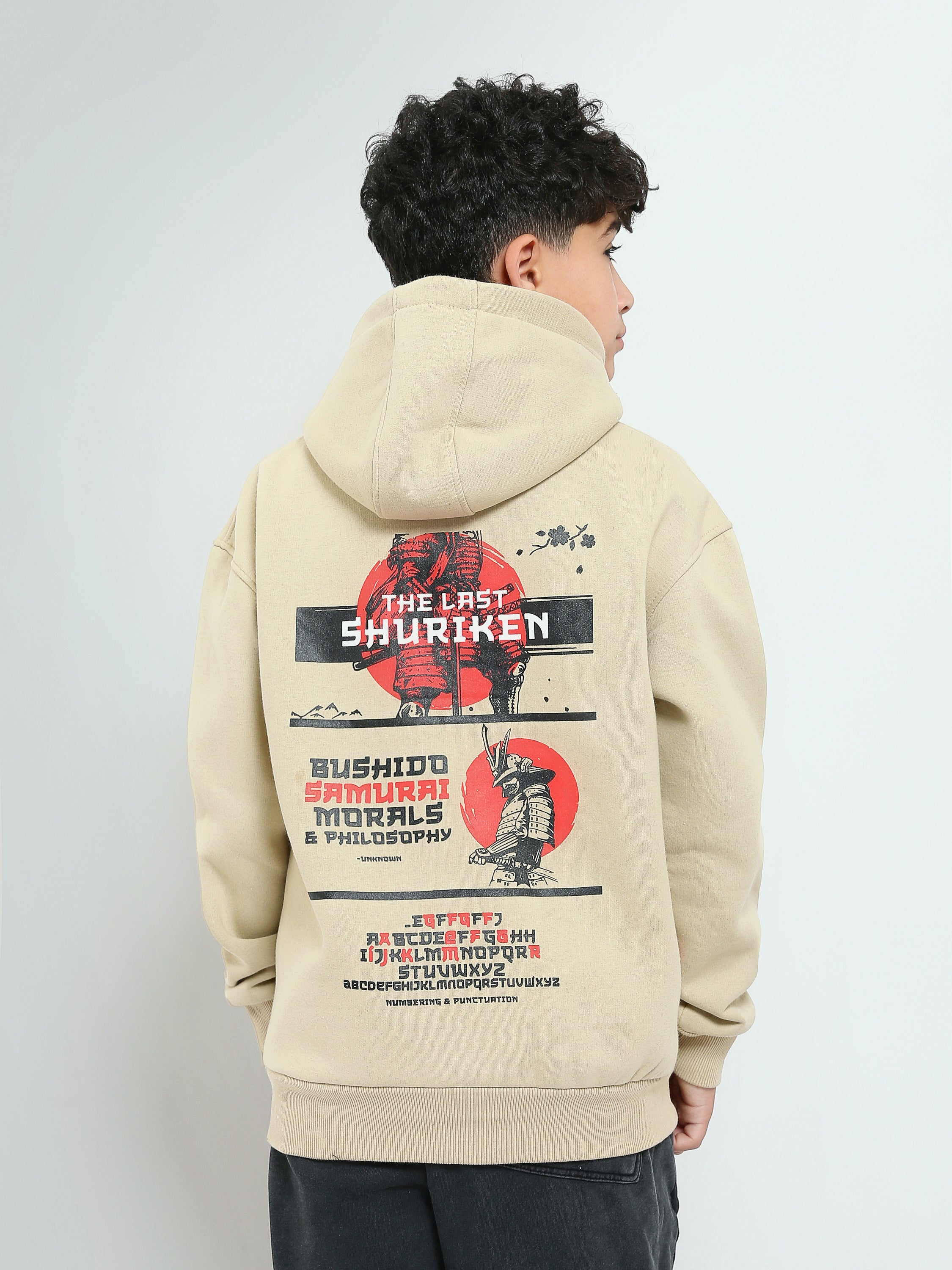 Town Team - Kids' Oversized printed Boys Sweatshirts Beige