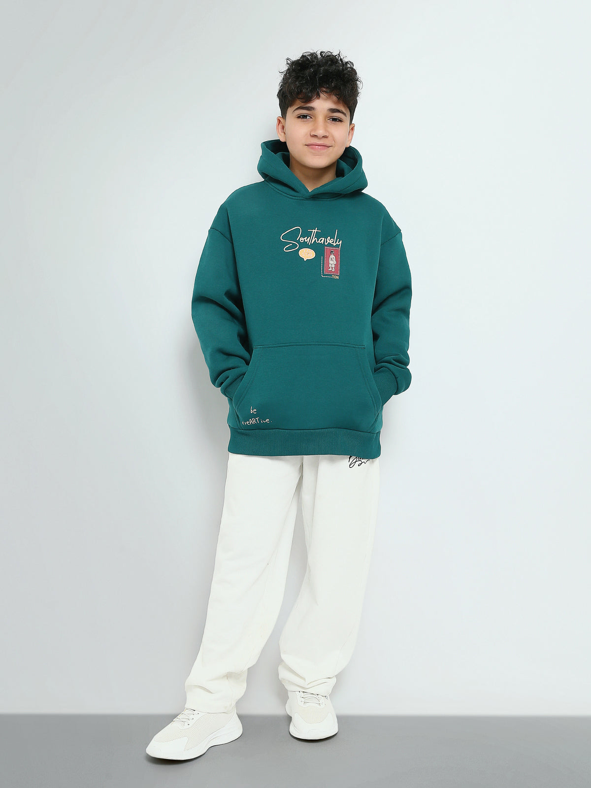 Town Team - Kids' Oversized printed Boys Sweatshirts Green
