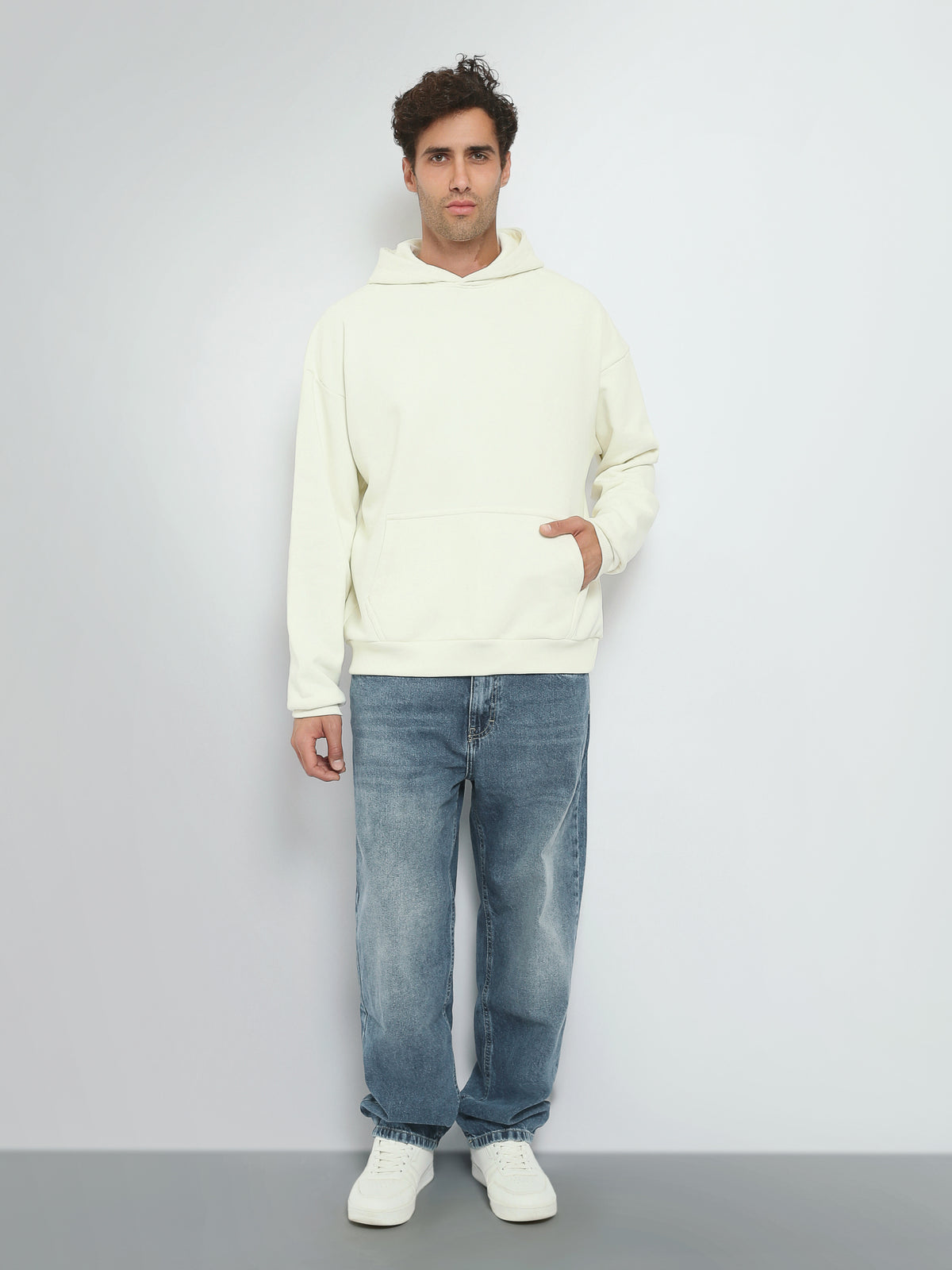 Town Team sweatshirts plain boxy fit OFF WHIT