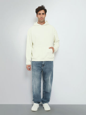 Town Team sweatshirts plain boxy fit OFF WHIT