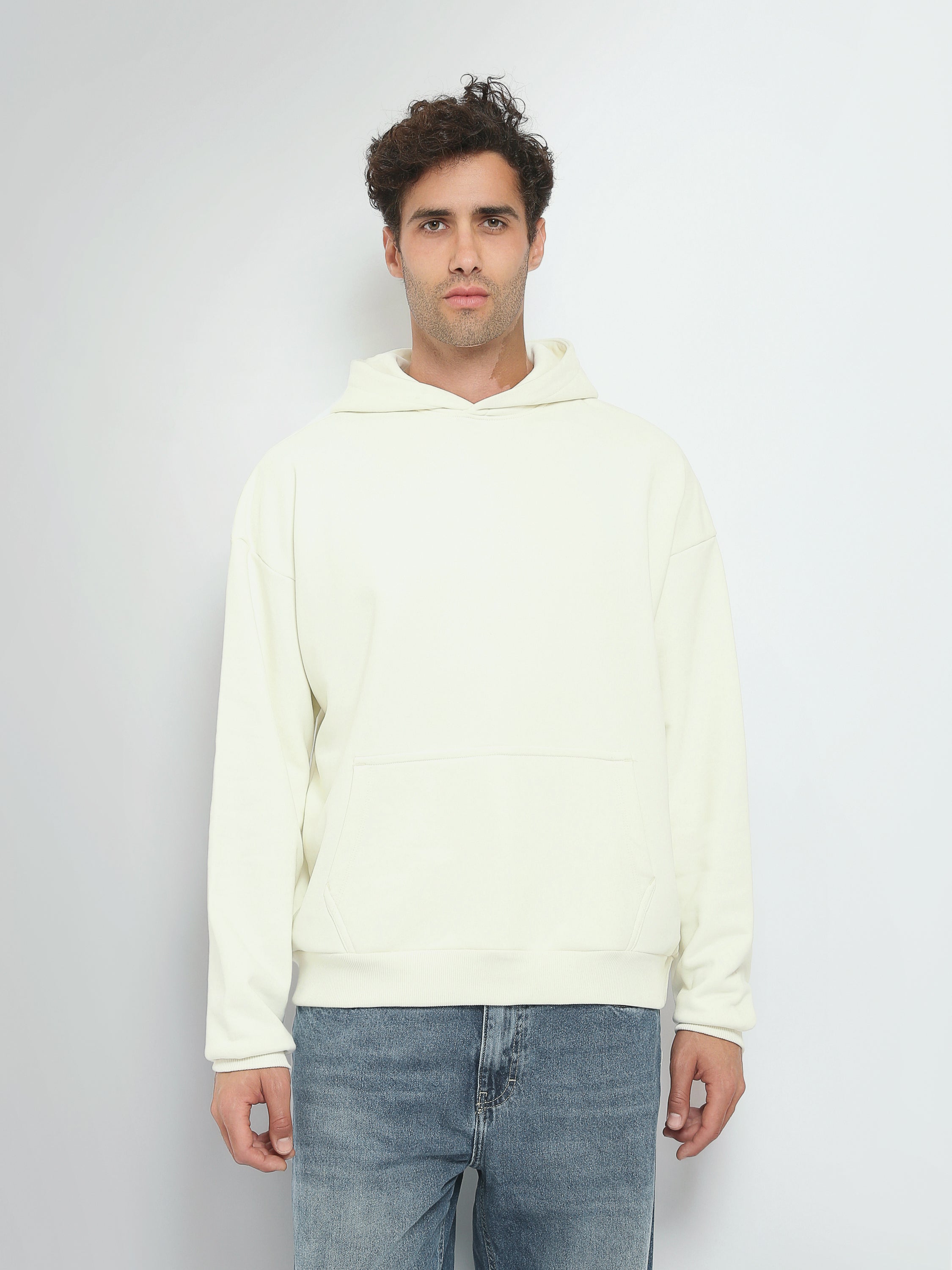 Town Team sweatshirts plain boxy fit OFF WHIT
