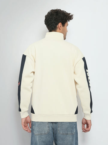Town Team sweatshirts printed relaxed fit WHT/NVY