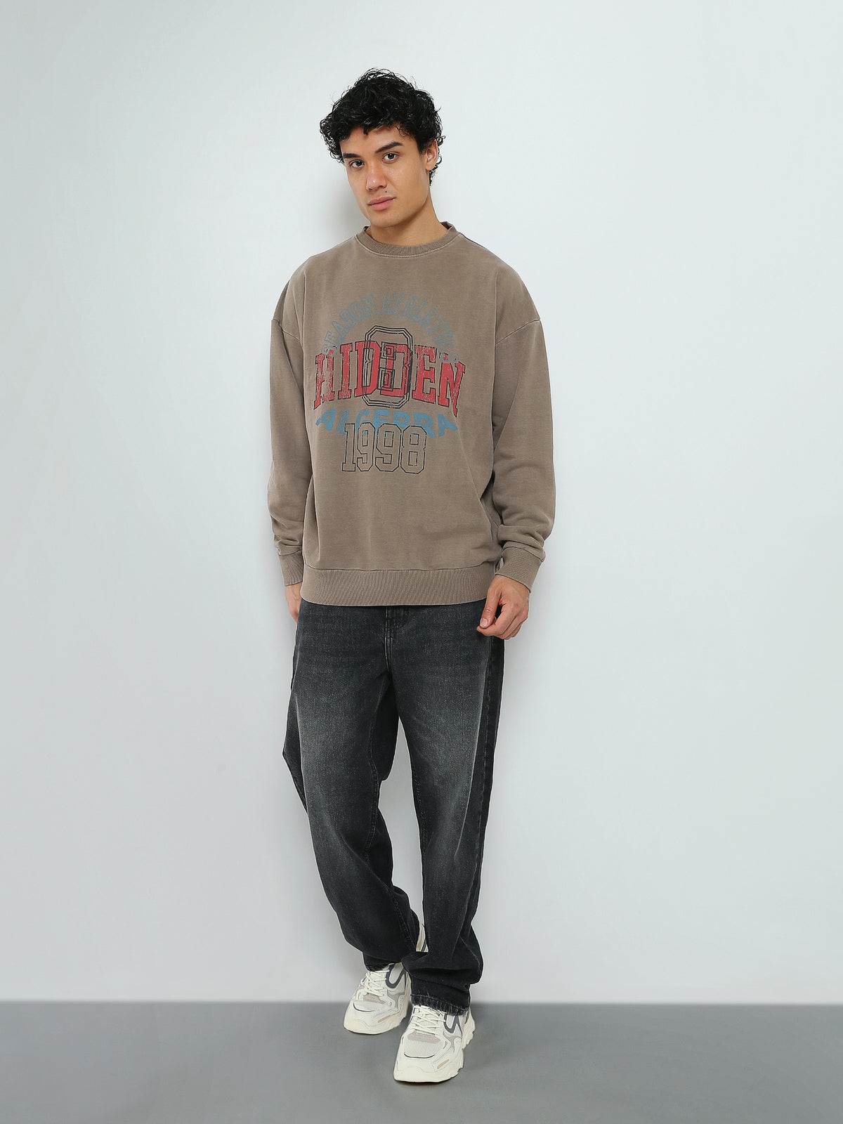 Town Team - Men's Relaxed printed Sweatshirts BEG-WSH Summer Melton