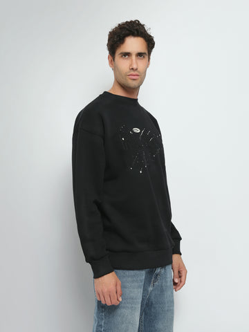 Town Team sweatshirts printed relaxed fit Black