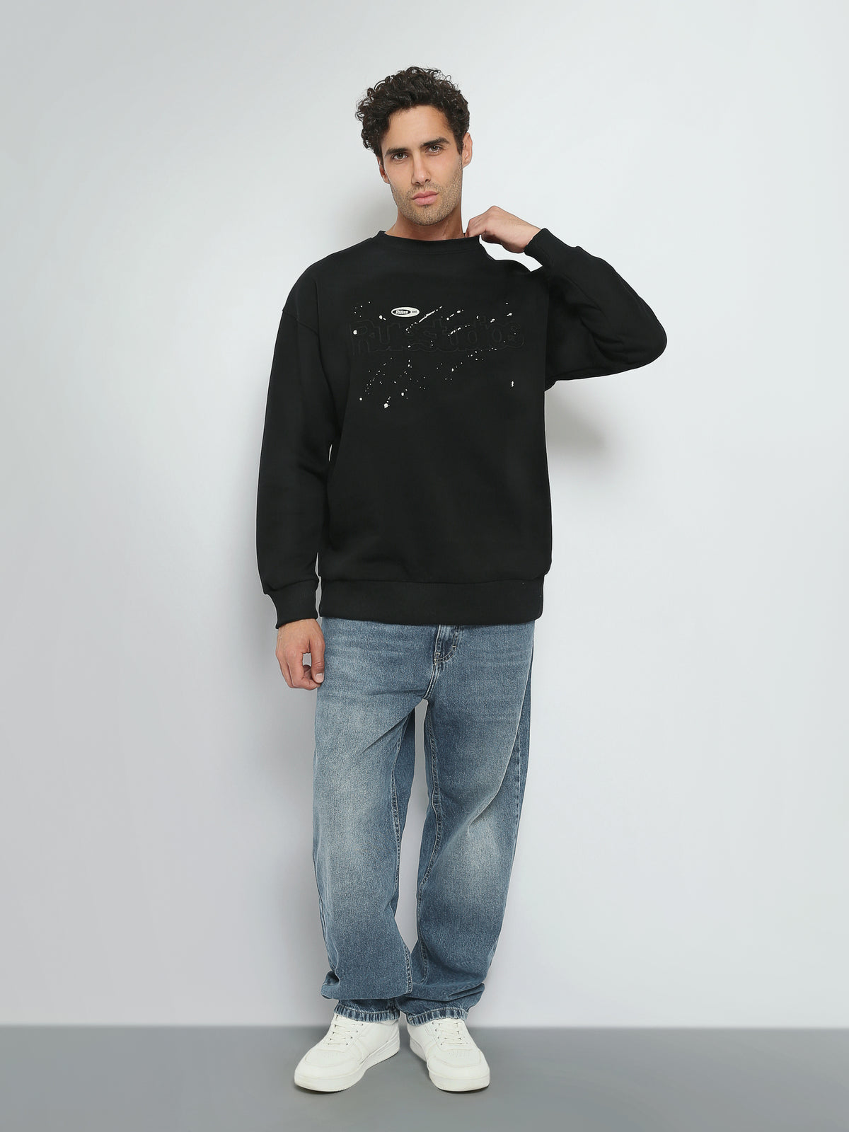 Town Team sweatshirts printed relaxed fit Black