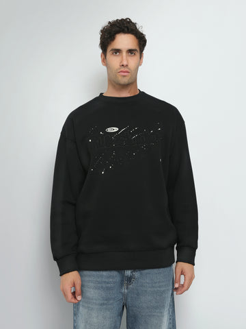 Town Team sweatshirts printed relaxed fit Black
