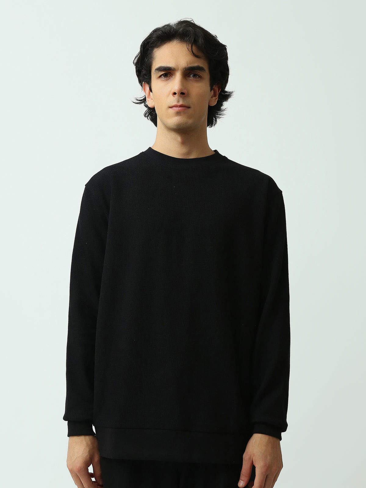 Town Team - Men's Regular plain Sweatshirts Burgundy Cotton Blend