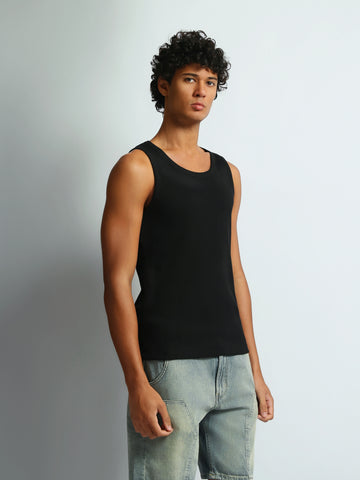 Tank tops Slim fit round-neck
