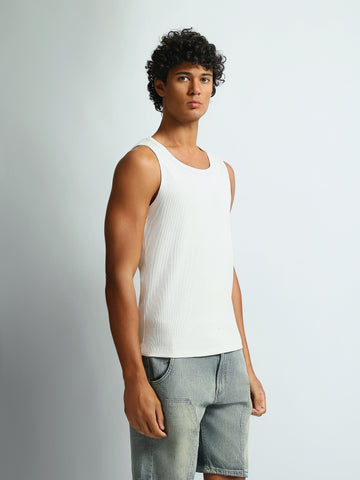 Tank tops Slim fit round-neck