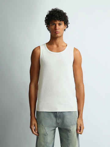 Tank tops Slim fit round-neck