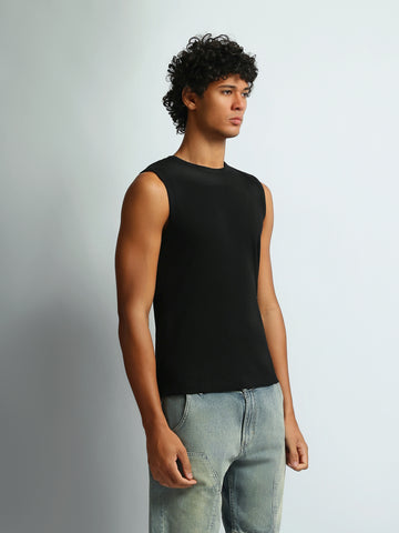 Tank tops Slim fit round-neck