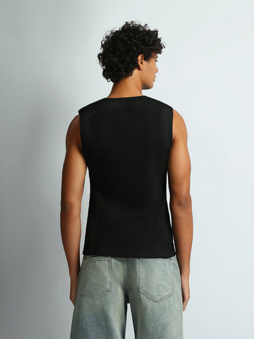 Tank tops Slim fit round-neck