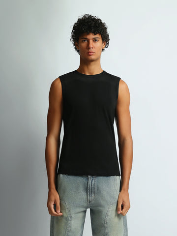 Tank tops Slim fit round-neck