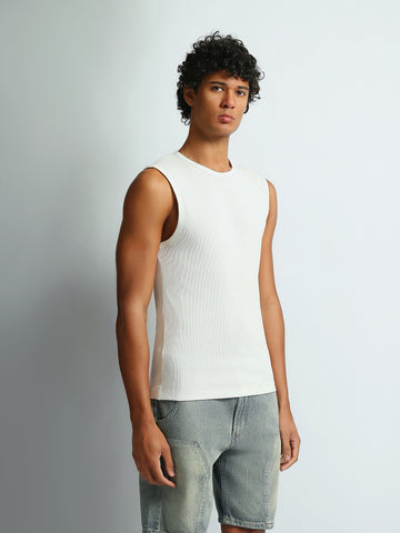 Tank tops Slim fit round-neck