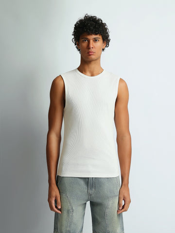 Tank tops Slim fit round-neck
