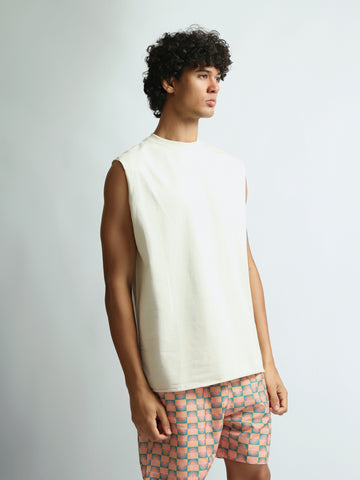 Tank tops Oversized fit round-neck