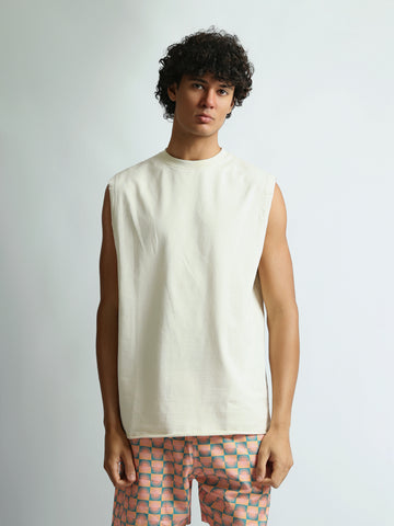 Tank tops Oversized fit round-neck
