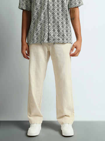Trousers Straight fit side pocket
