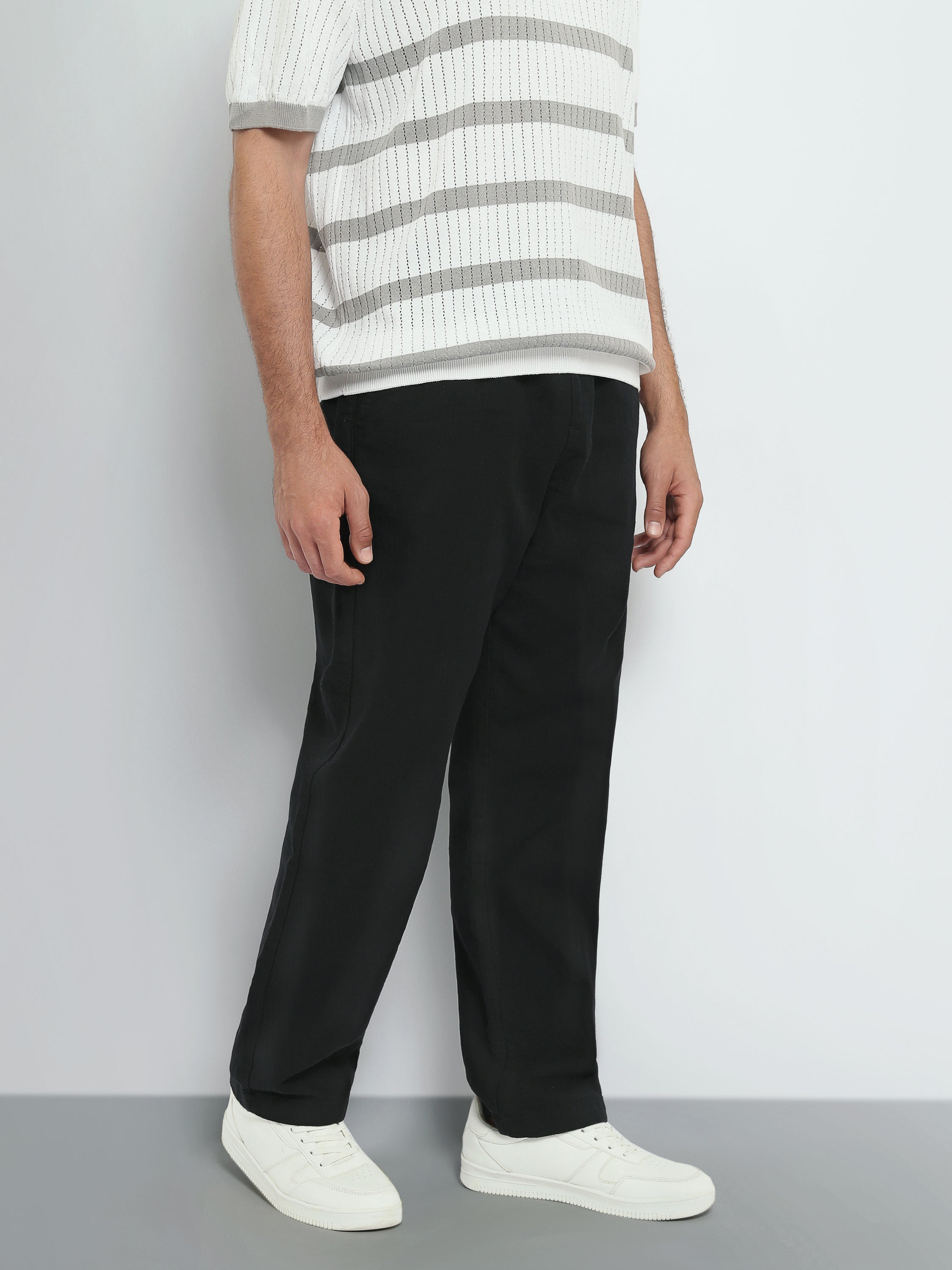 Town Team linen trousers side pocket regular fit OFF WHIT