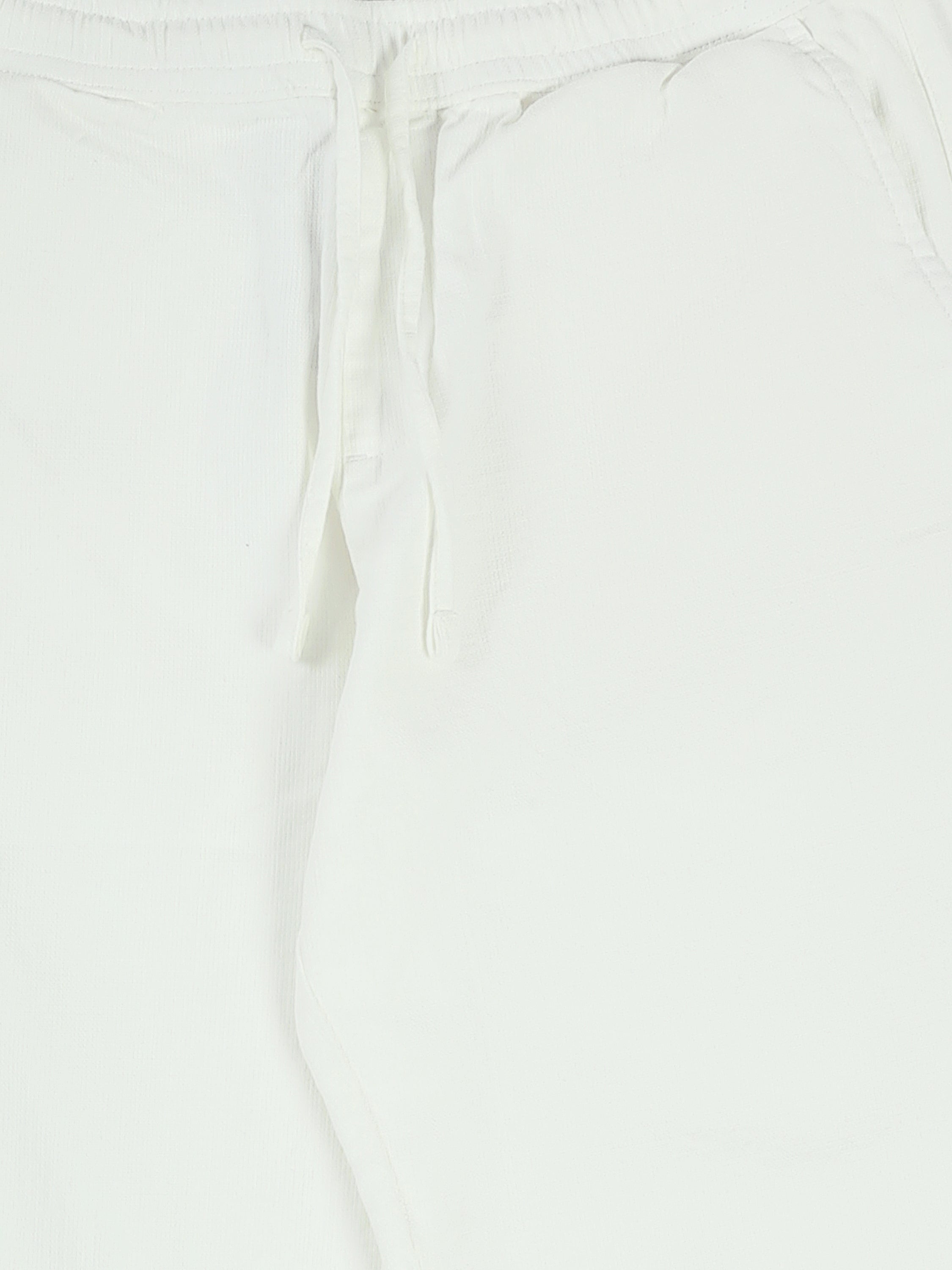 Town Team linen trousers side pocket regular fit OFF WHIT