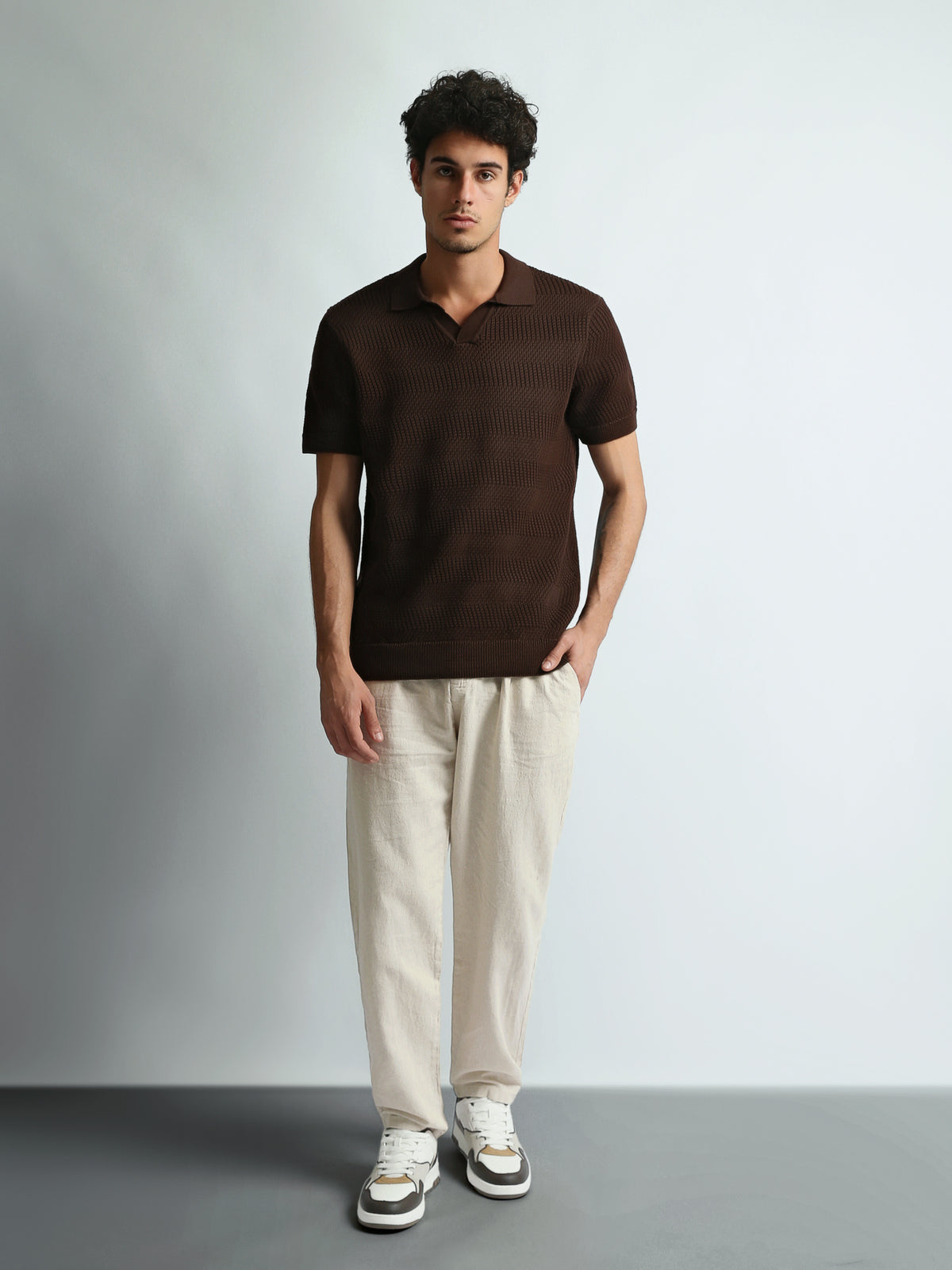 Trousers Slim fit cotton