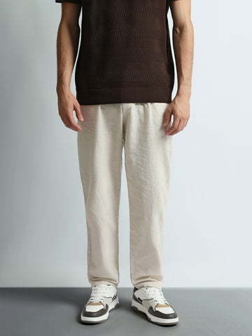 Trousers Slim fit cotton