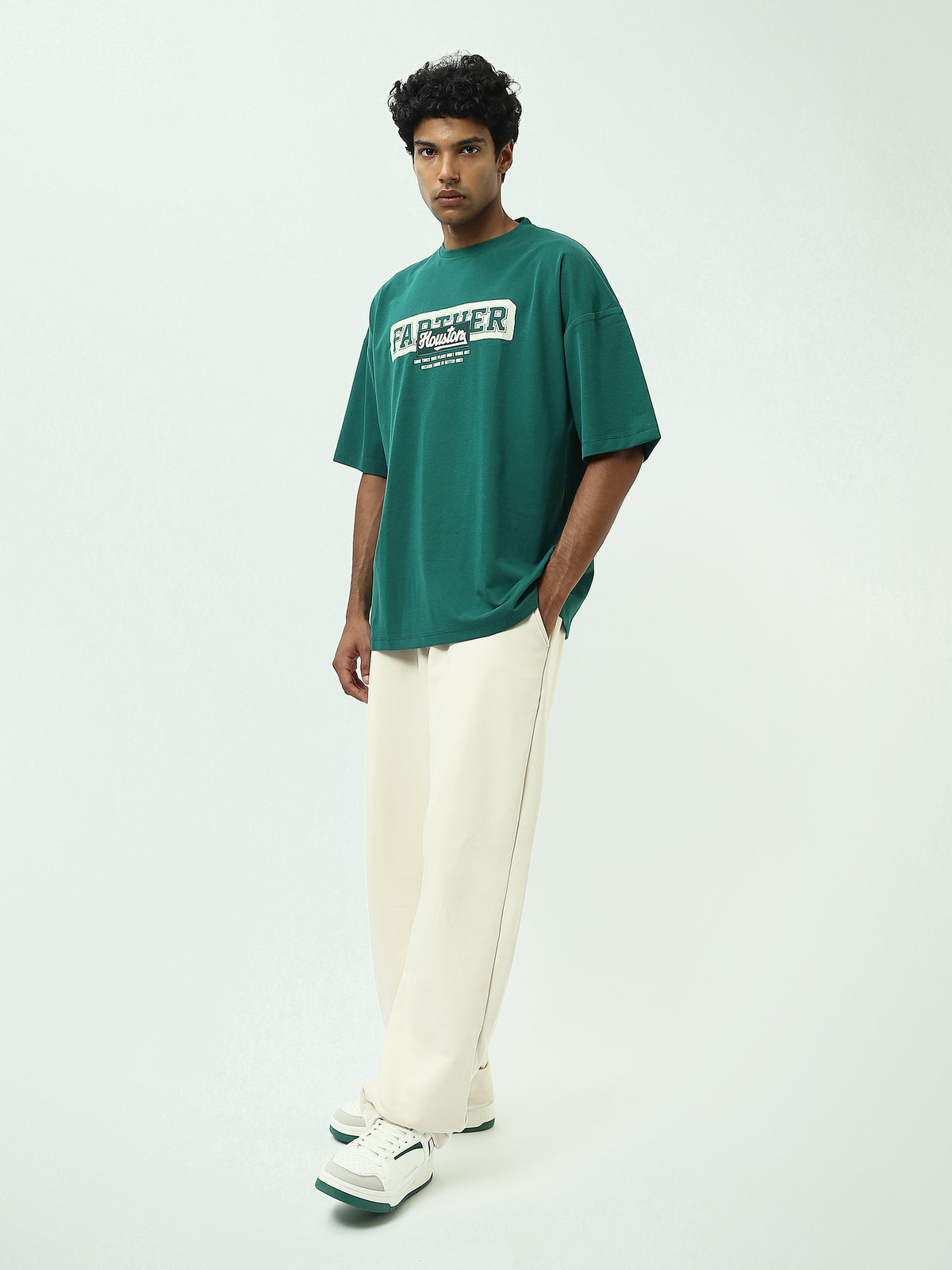 Town Team - Men's Relaxed round-neck T-shirts Green
