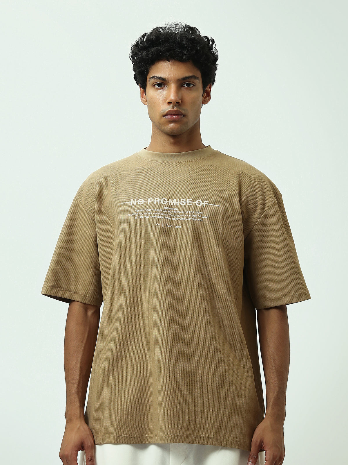 Town Team - Men's relaxed round-neck T-shirts Brick Mixed fabric