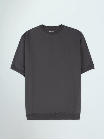 Town Team t-shirts round neck slouchy fit D-GREY