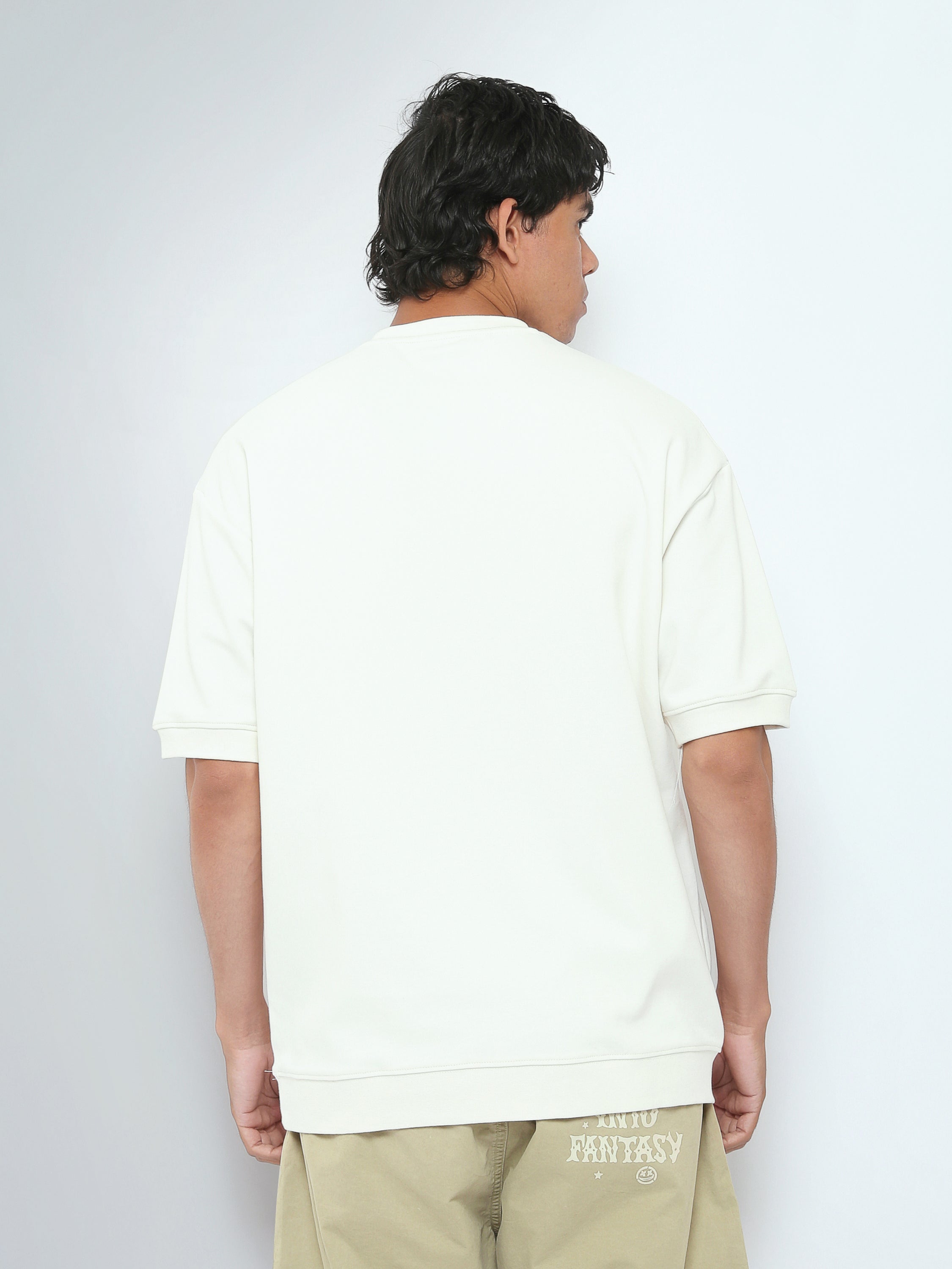 Town Team t-shirts round neck slouchy fit D-GREY