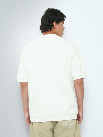 Town Team t-shirts round neck slouchy fit D-GREY