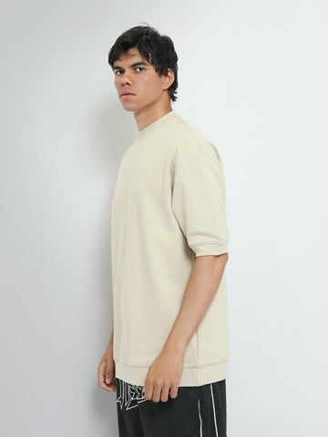 Town Team t-shirts round neck slouchy fit D-GREY