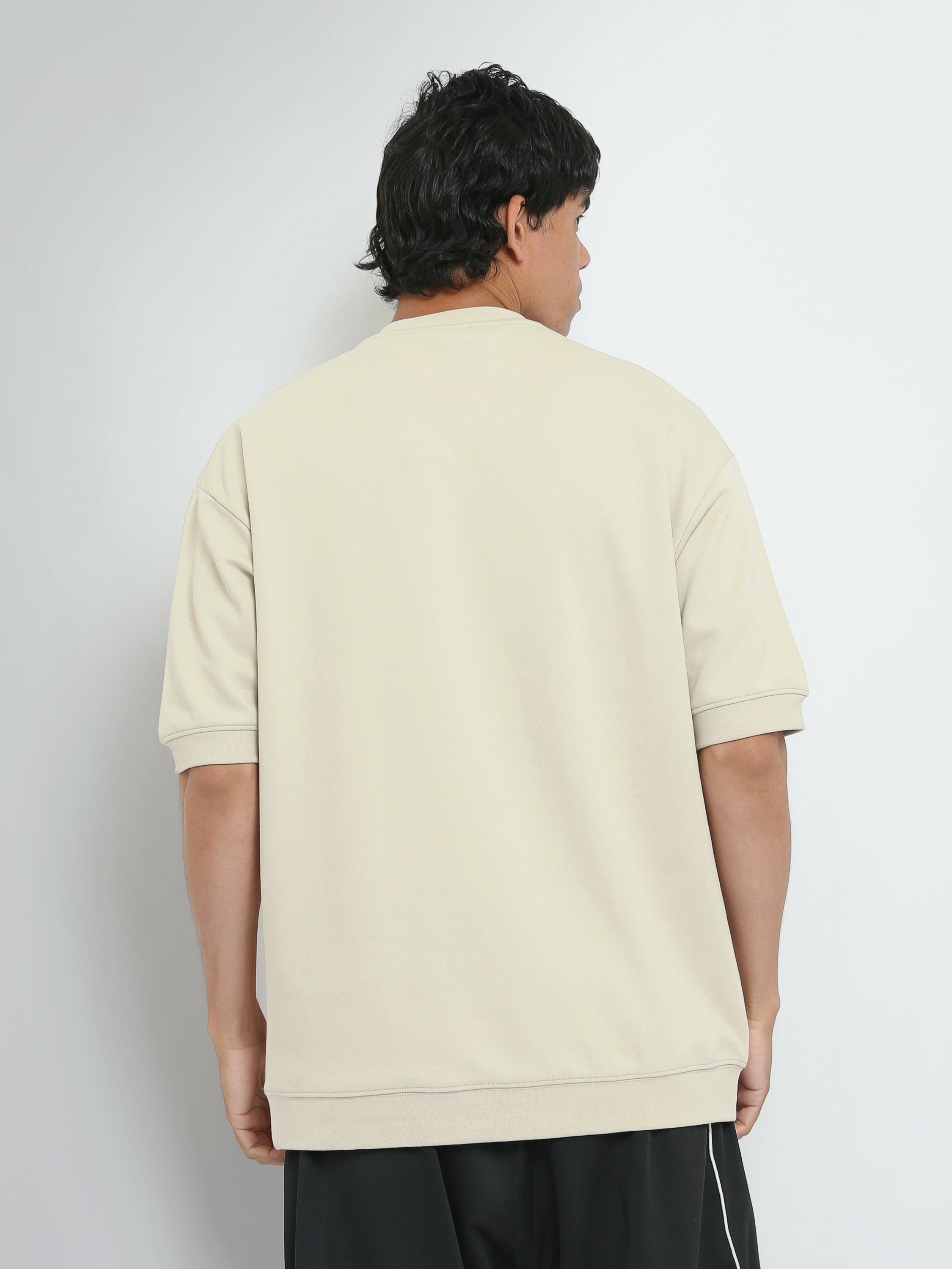 Town Team t-shirts round neck slouchy fit D-GREY