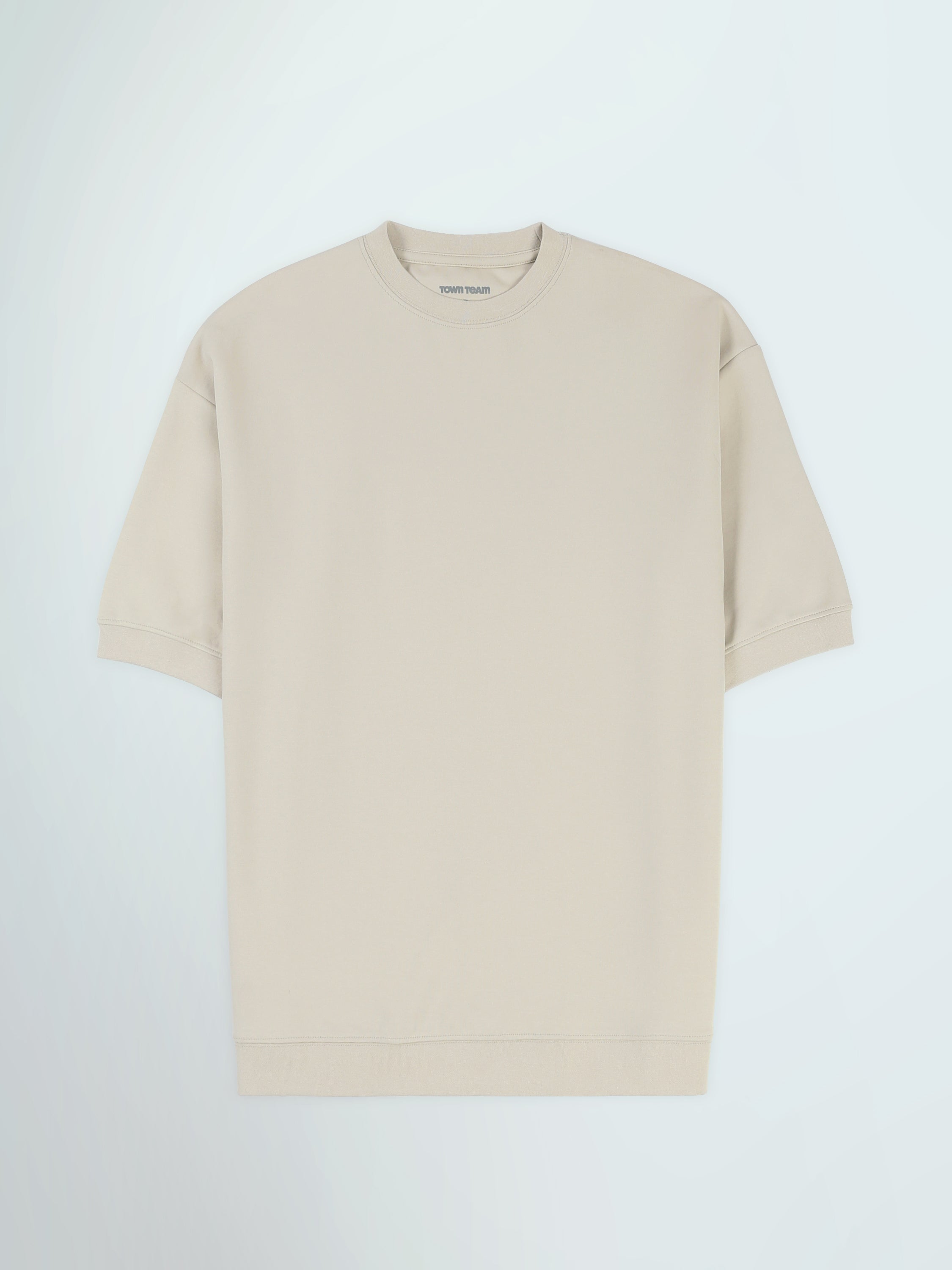 Town Team t-shirts round neck slouchy fit D-GREY