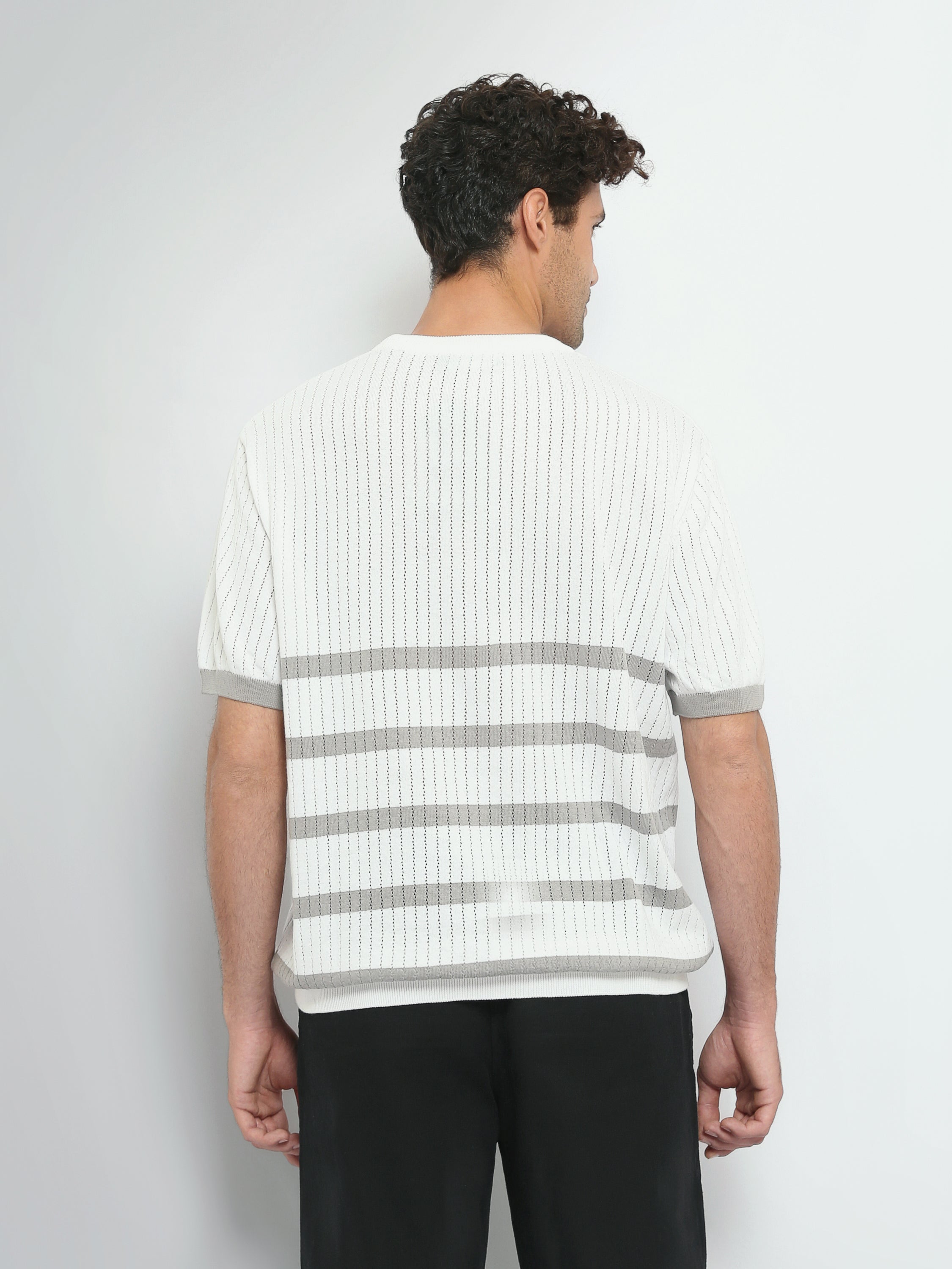 Town Team t-shirts round neck regular fit WHT/GRY