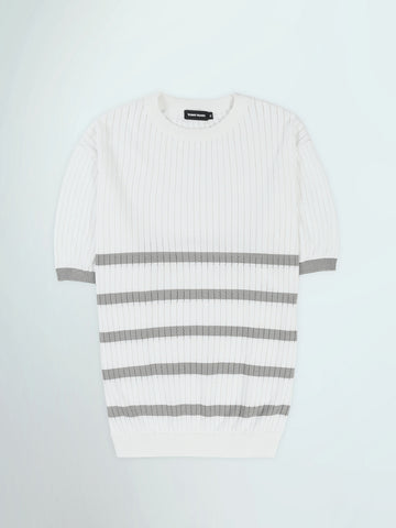 Town Team t-shirts round neck regular fit WHT/GRY