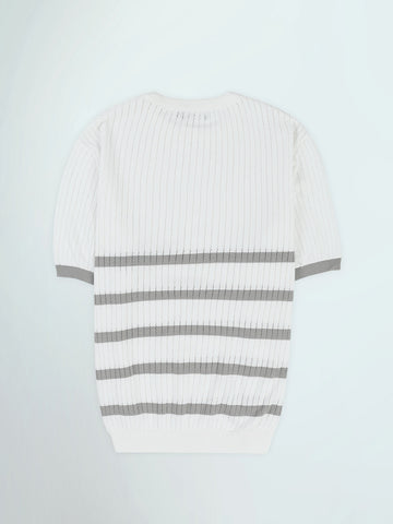 Town Team t-shirts round neck regular fit WHT/GRY