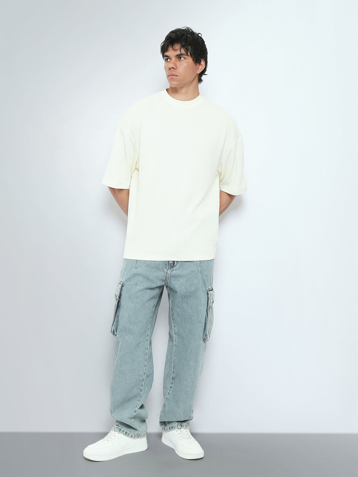 Town Team t-shirts round neck boxy fit OFF WHIT