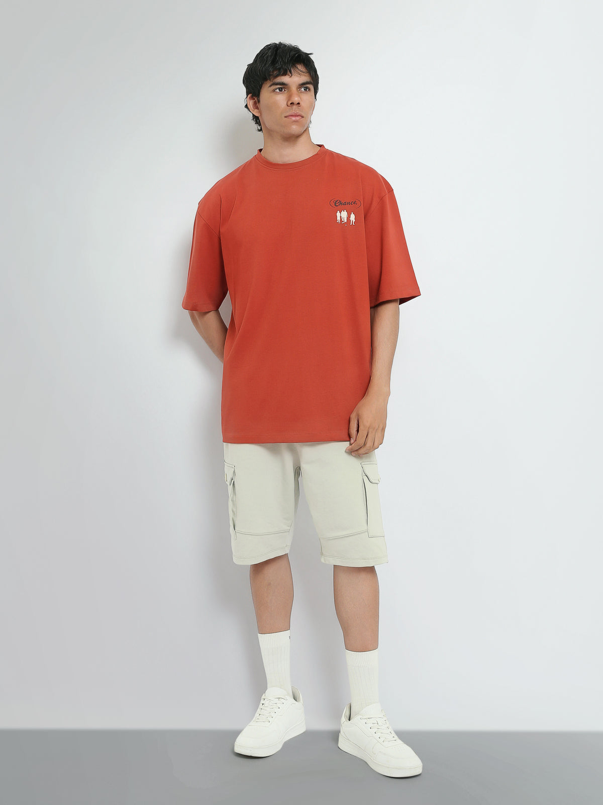 Town Team t-shirts round neck oversized fit Brick