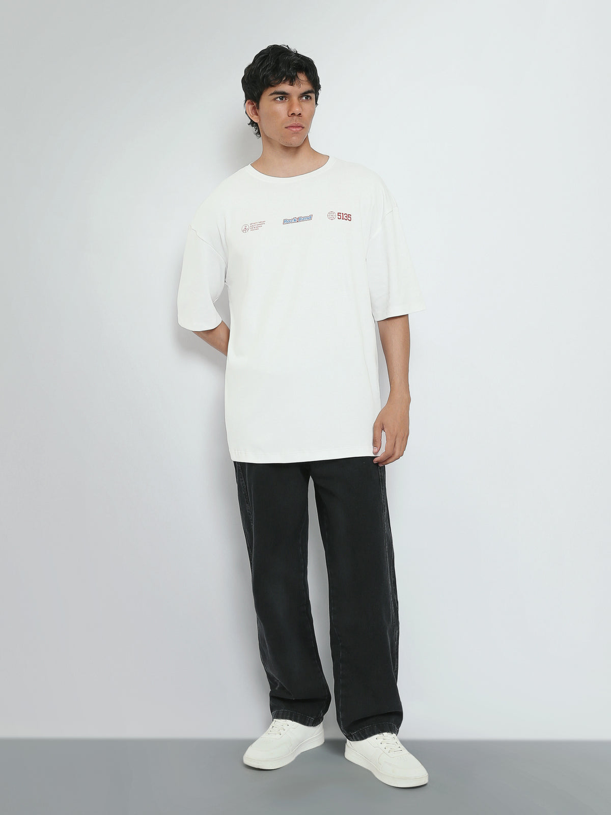 Town Team t-shirts round neck oversized fit OFF WHIT
