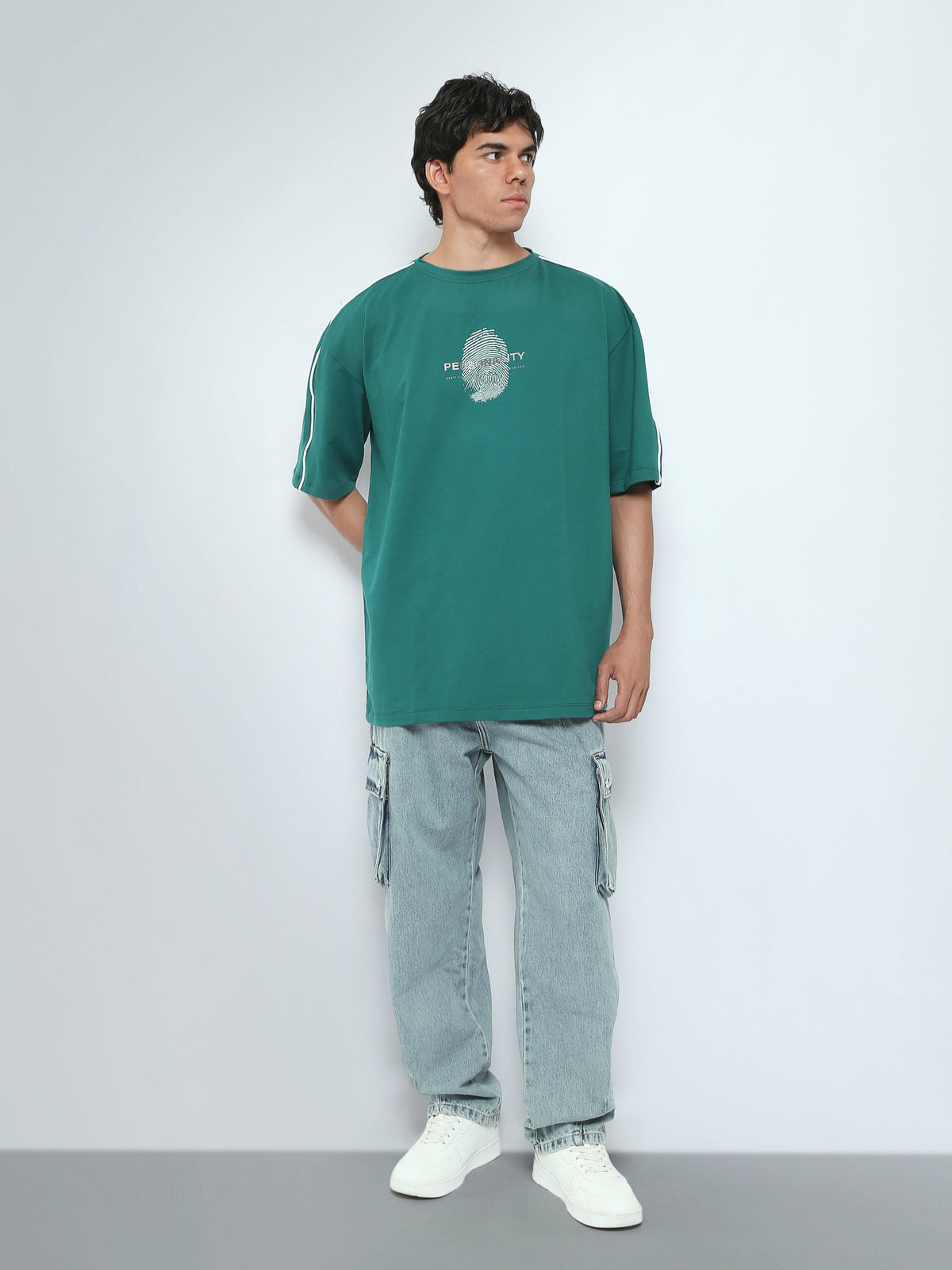 Town Team t-shirts round neck oversized fit Green