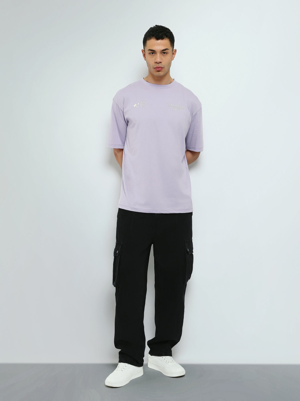 Town Team - Men's Oversized round-neck T-shirts Mauve Summer Melton