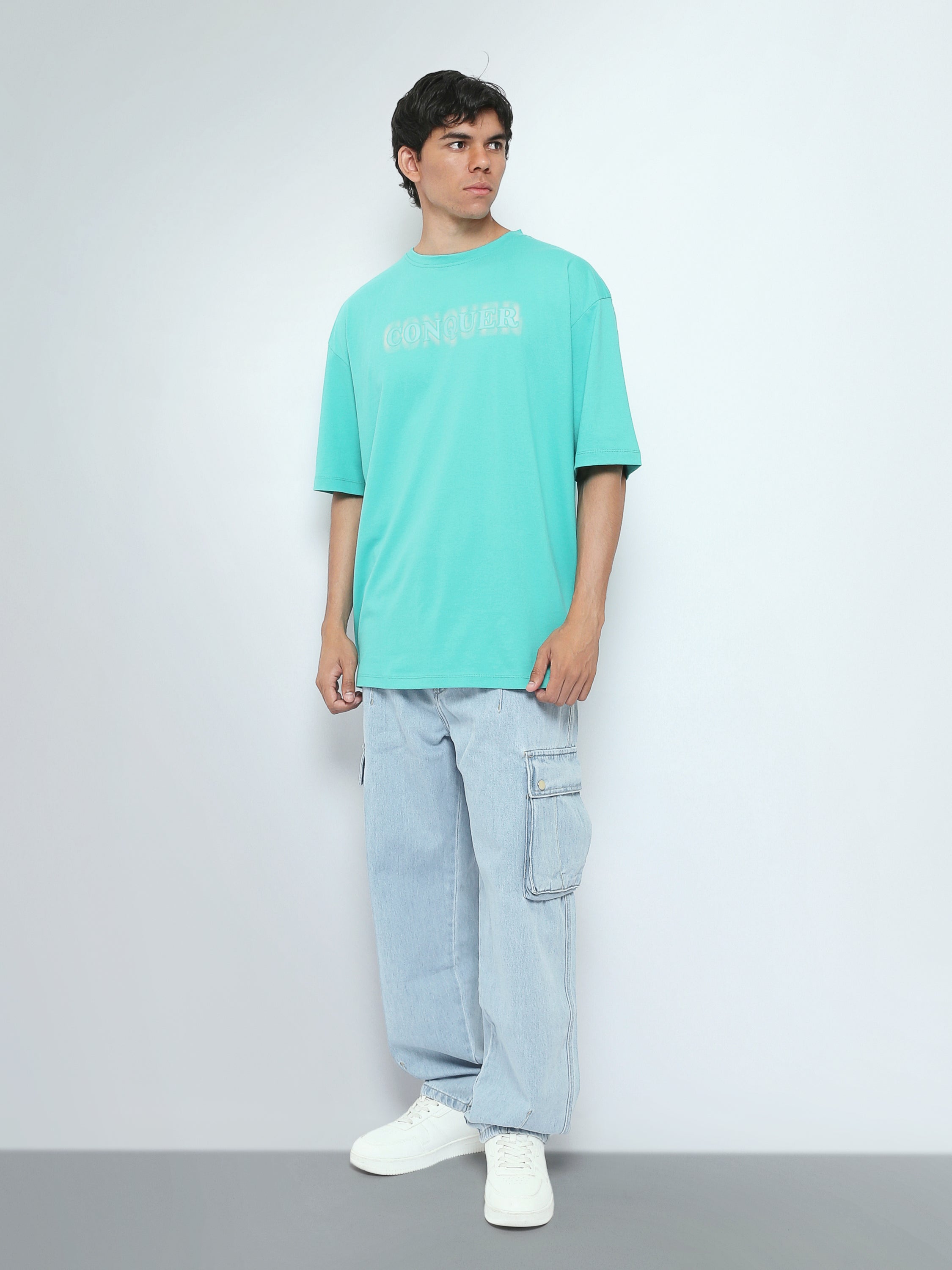 Town Team t-shirts round neck oversized fit Sea