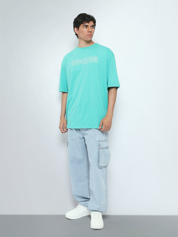 Town Team t-shirts round neck oversized fit Sea