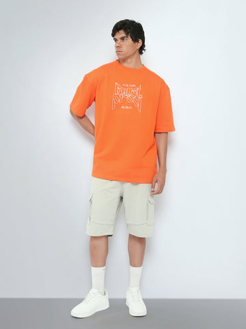 Town Team t-shirts round neck oversized fit BURN ORG